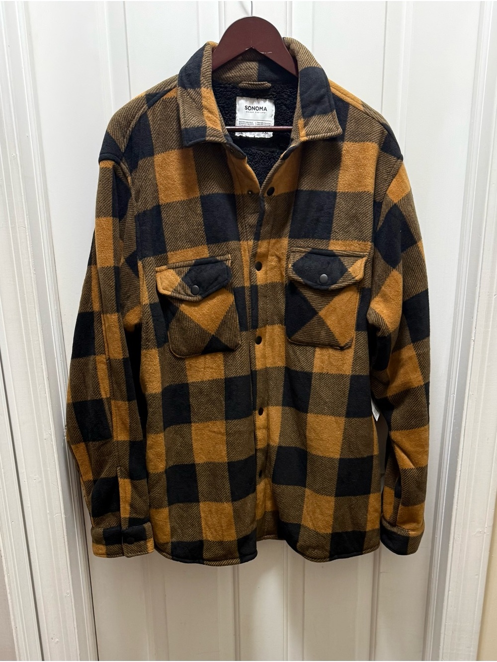 NWT Men’s Sonoma Goods For Life Arctic Fleece Sherpa Lined Jacket XXL Rugged